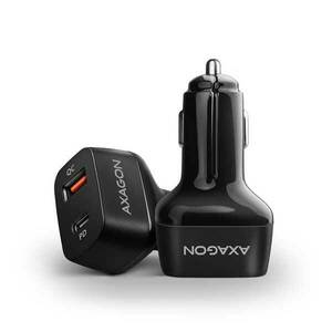 AXAGON PWC-PQ38 car charger 1x QC3.0 + 1x PD USB-C, 38W, black obraz