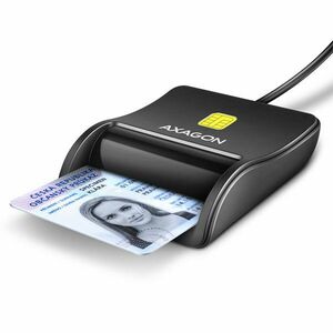 AXAGON CRE-SM3N USB Smart card FlatReader obraz