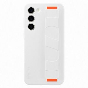 Pouzdro Silicone Grip Cover pro Samsung Galaxy S23 Plus, white obraz