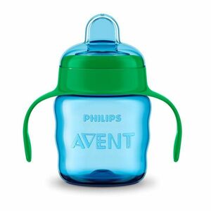 Philips Avent Hrnek pro první doušky Klasik 200 ml s držadly chlapec obraz