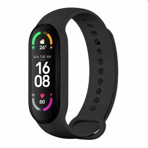 FIXED Silikonový řemínek pro Xiaomi Band 7/ Mi Band 6/ Mi Band 5, černý obraz