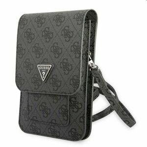 Guess PU 4G Triangle Logo Phone Bag, black obraz