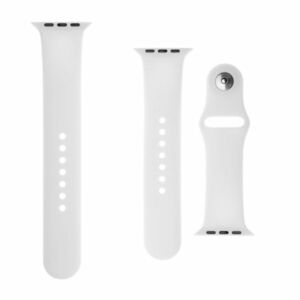 FIXED Set silikonových řemínků pro Apple Watch 42/44/45 mm, bílý obraz