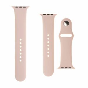 FIXED Set silikonových řemínků pro Apple Watch 42/44/45 mm, růžový obraz