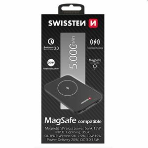 Swissten Powerbank pro iPhone 12, 12 Pro, 12 Pro Max, 13, 13 Mini, 13 Pro Max, 5000mAh obraz