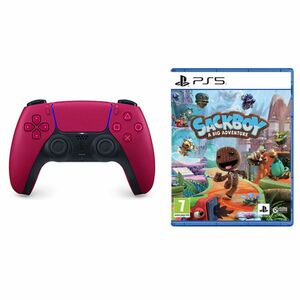 PlayStation DualSense Wireless Controller, cosmic red + Sackboy: A Big Adventure CZ obraz