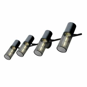 ACA Lighting nástěnné svítidlo 4XE27 černá kov 84X16X20CM ALCATRAZ OD604S84BK obraz