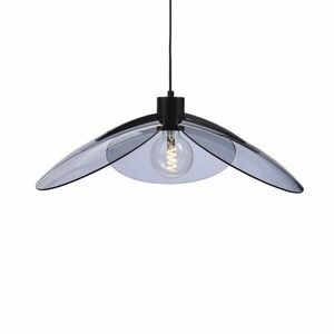 ACA Lighting závěsné svítidlo 1XE27 kouřové sklo+ černý kov D58XH120CM BLOSSOM EF21P158BS obraz