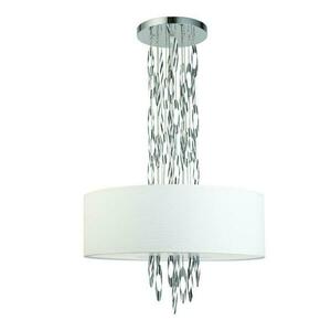 ACA Lighting závěsné svítidlo 5XE14 CASCADA chrom + bílá D60XH100CM EG4205PCH obraz