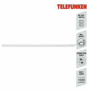 BRILONER TELEFUNKEN LED skříňkové svítidlo 87, 5 cm 10, 6W 1000lm bílé TF 204606TF obraz