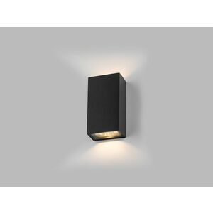 LED2 5100434D Nástěnné venkovní svítidlo BLOCK, A DALI/PUSH DIM 6W 3000K antracit obraz