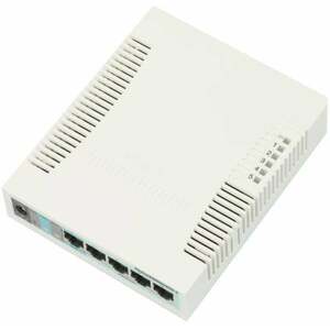 MikroTik RB260GS with 5 Gigabit ports and SFP cage, SwOS RB260GS obraz