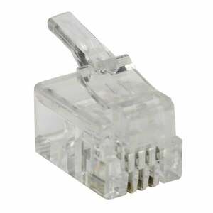 RJ9 Modular plug (4P4C), unshielded, stranded cable X-ML-MP04-4-15 obraz