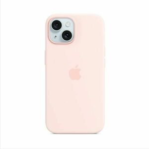 Apple iPhone 15 Plus Silicone Case with MagSafe - Light Pink obraz