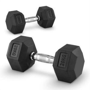 Capital Sports Hexbell Dumbbell jednoruční činka, 20 kg obraz