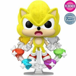 POP! Games: Super Sonic with Emeralds (Sonic The Hedgehog) Special Edition (Flocked) obraz