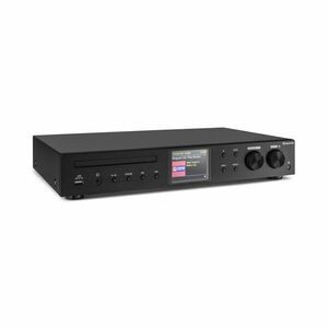 Auna iTuner CD, HiFi receiver, Internet/DAB+/FM rádio, CD přehrávač, WiFi, černý obraz