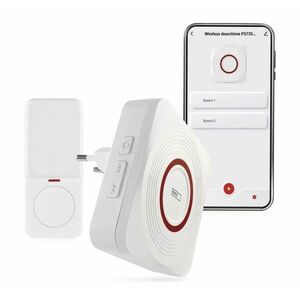 EMOS GoSmart Bílý domovní bezdrátový zvonek do zásuvky s WiFi P5735WS obraz