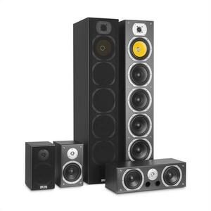 Auna V9B, prostorové (surround) reproduktory, set 5 boxů, 440W RMS, černé obraz