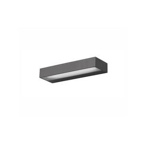 NOVA LUCE venkovní nástěnné svítidlo FUNGO tmavě šedý hliník skleněný difuzor LED 12W 3000K 220-240V 120st. IP65 světlo dolů 9027201 obraz