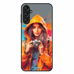 Lesklé pouzdro Exclusive iSaprio - Girl with Camera - Samsung Galaxy A14 / A14 5G obraz