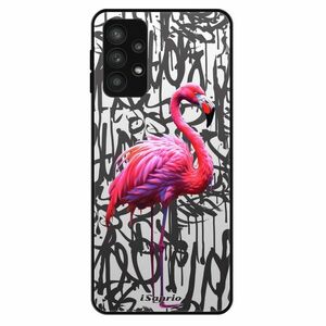 Lesklé pouzdro Exclusive iSaprio - Flamingo Graffiti - Samsung Galaxy A32 5G obraz