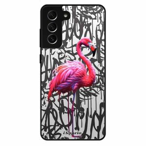 Lesklé pouzdro Exclusive iSaprio - Flamingo Graffiti - Samsung Galaxy S21 FE 5G obraz
