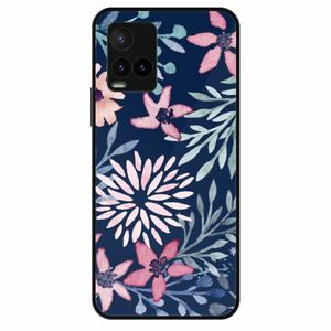 Lesklé pouzdro Exclusive iSaprio - Leaves on Blue - Vivo Y21 / Y21s / Y33s obraz
