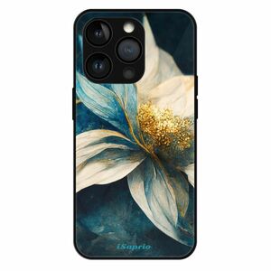 Lesklé pouzdro Exclusive iSaprio - Blue Petals - iPhone 14 Pro obraz