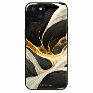 Lesklé pouzdro MagSafe iSaprio - Black and Gold - iPhone 14 obraz
