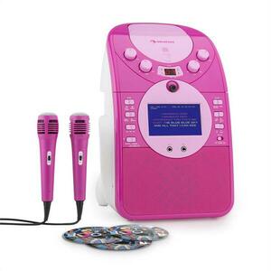 Auna ScreenStar, karaoke systém, kamera, CD, USB, SD, MP3, včetně 2 mikrofonů, 3 x CD + G obraz