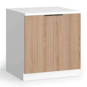 Blumfeldt WoodVista spodní skříňka dřezu, Robustní, Soft-Close závěsy, Hliníkové rukojeti obraz