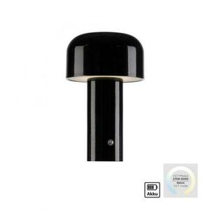 PAUL NEUHAUS JUST LIGHT LED bateriové stolní svítidlo černé tvar houby stmívatelné dotykem USB 2700-5000K LD 19190-18 obraz