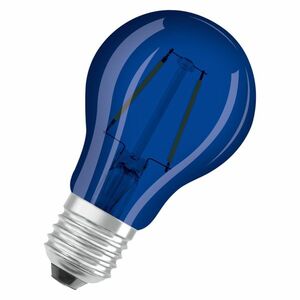 LEDVANCE LED STAR CLASSIC A 4 300d 2.5 W/9000 K modrá E27 4058075434004 obraz