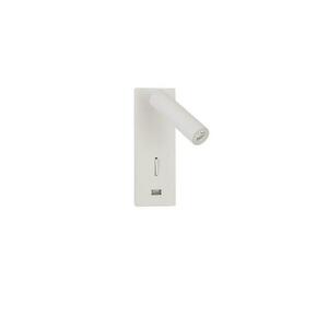 NOVA LUCE bodové svítidlo FUSE bílý hliník nastavitelné vypínač na těle - USB nabíjení LED Samsung 3W 3000K IP20 9170101 obraz