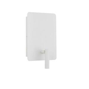 NOVA LUCE nástěnné svítidlo ZEN bílá ocel a hliník vypínač na těle - USB nabíjení LED 5W + 1x3W 230V 3000K + lampička na čtení IP20 9018501 obraz