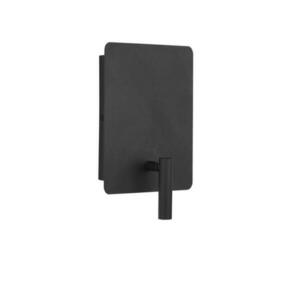 NOVA LUCE nástěnné svítidlo ZEN černá ocel a hliník vypínač na těle - USB nabíjení LED 5W + 1x3W 230V 3000K + lampička na čtení IP20 9018502 obraz