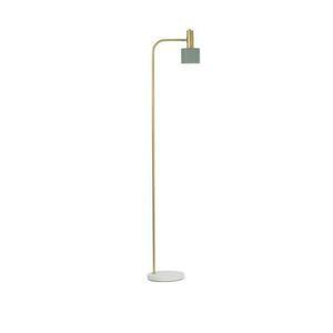 NOVA LUCE stojací lampa PAZ zlatý kov mentolové kovové stínidlo bílá základna E27 1x12W 230V IP20 bez žárovky 9426654 obraz