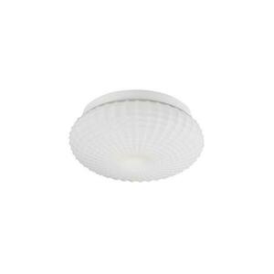 NOVA LUCE stropní svítidlo CLAM bílé sklo bílý kov E27 2x12W 230V IP44 bez žárovky 9738256 obraz