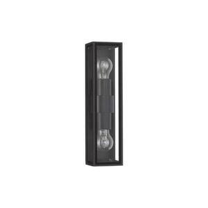NOVA LUCE venkovní nástěnné svítidlo REGINA antracitový hliník a čiré sklo E27 2x12W 220-240V bez žárovky IP65 9492442 obraz