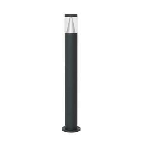 NOVA LUCE venkovní sloupkové svítidlo ROCK černý hliník stříbrný hliník a čirý akryl LED 8W 3000K 220-240V 120st. IP65 9905024 obraz