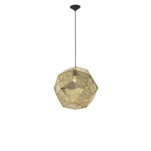 NOVA LUCE závěsné svítidlo FOGGIA zlatá nerez ocel černý kabel E27 1x12W IP20 bez žárovky 82148748 obraz