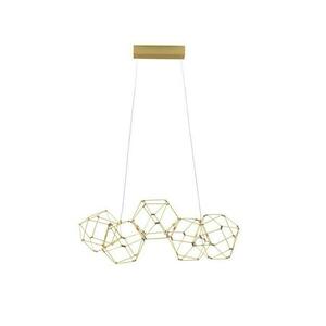 NOVA LUCE závěsné svítidlo NEBULA zlatý kov LED 22W 230V 3000K IP20 9695211 obraz