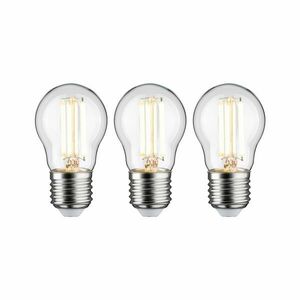PAULMANN Eco-Line Filament 230V LED kapka E27 3ks sada 80 mm 2, 5W 3000K čirá obraz
