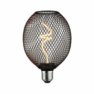 PAULMANN Kovic Glow Standard 230V LED Globe E27 4W 1800K stmívatelné černá obraz