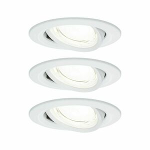 PAULMANN LED vestavné svítidlo Nova Coin 3ks sada kruhové 84mm 50° 3x2, 8W 230V 4000K bílá mat obraz