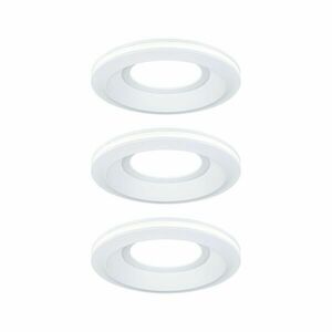 PAULMANN LED vestavné svítidlo Sormus 3ks sada IP65 kruhové 100mm 3x4, 8W / 1, 5W / 230V 3000K bílá obraz