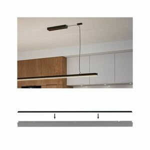 PAULMANN Linion příslušenství rovný kryt černá mat 1000x36mm obraz