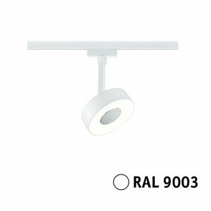 PAULMANN URail LED lištový spot 3-krokové-stmívatelné Circle spot 5W 3000K stmívatelné 230V bílá obraz