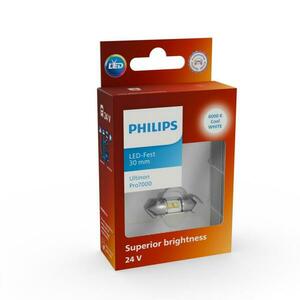 Philips Festoon 30mm 24V SV8.5 Ultinon Pro7000 6000K NOECE 1ks 24844CU70X1 obraz